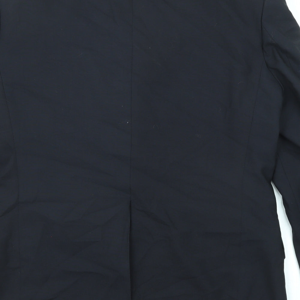 NEXT Mens Black Wool Jacket Suit Jacket Size 40 Regular