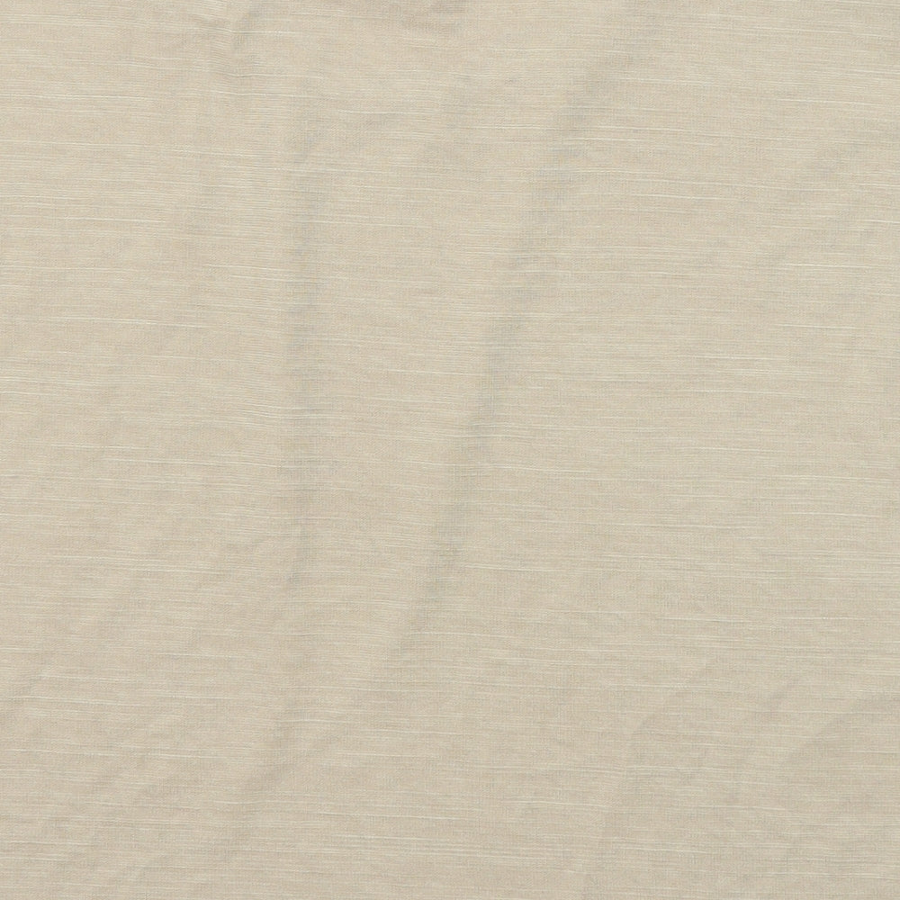 Zara Womens Beige Cotton Basic T-Shirt Size S Crew Neck