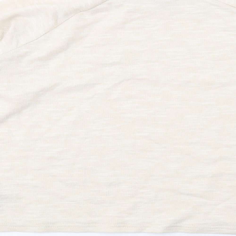 ASOS Womens Beige Polyester Pullover Sweatshirt Size 14 Pullover
