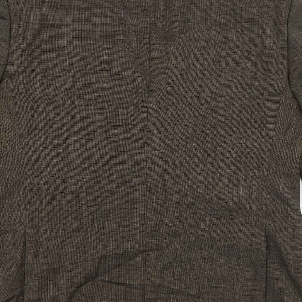 Sacoor Mens Grey Wool Jacket Blazer Size 54 Regular - Five button sleeve