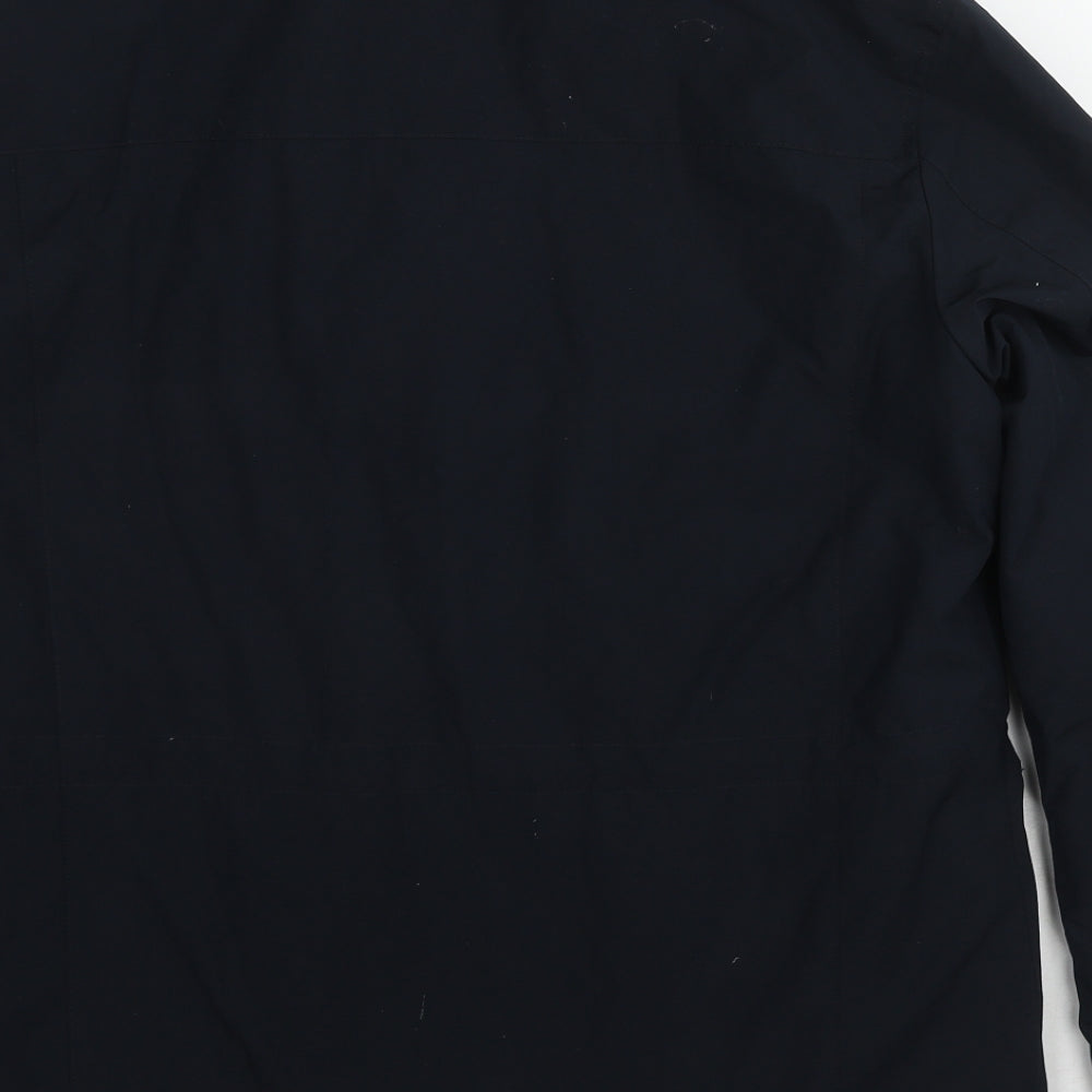 Marks & Spencer Mens Blue Pea Coat Coat Size M Zip