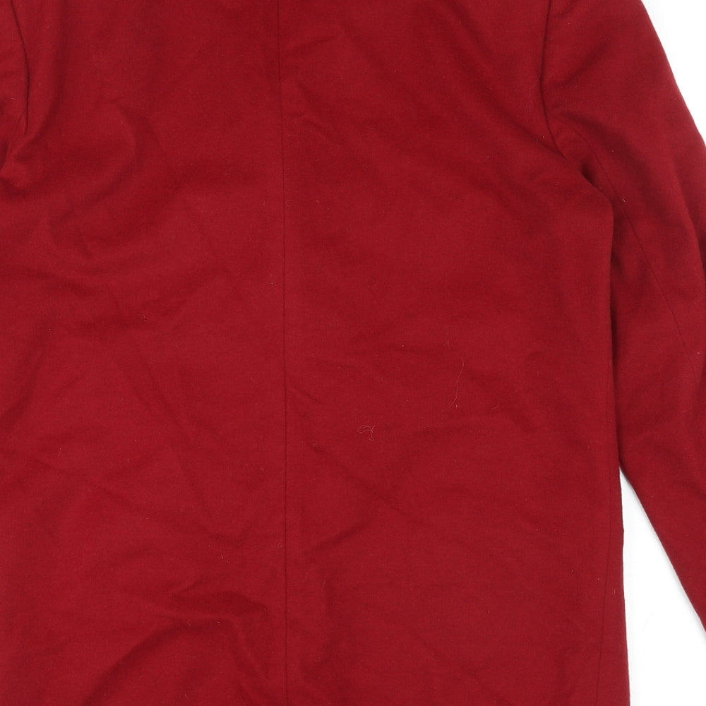 Dana Buchman Womens Red Jacket Blazer Size 4 Button