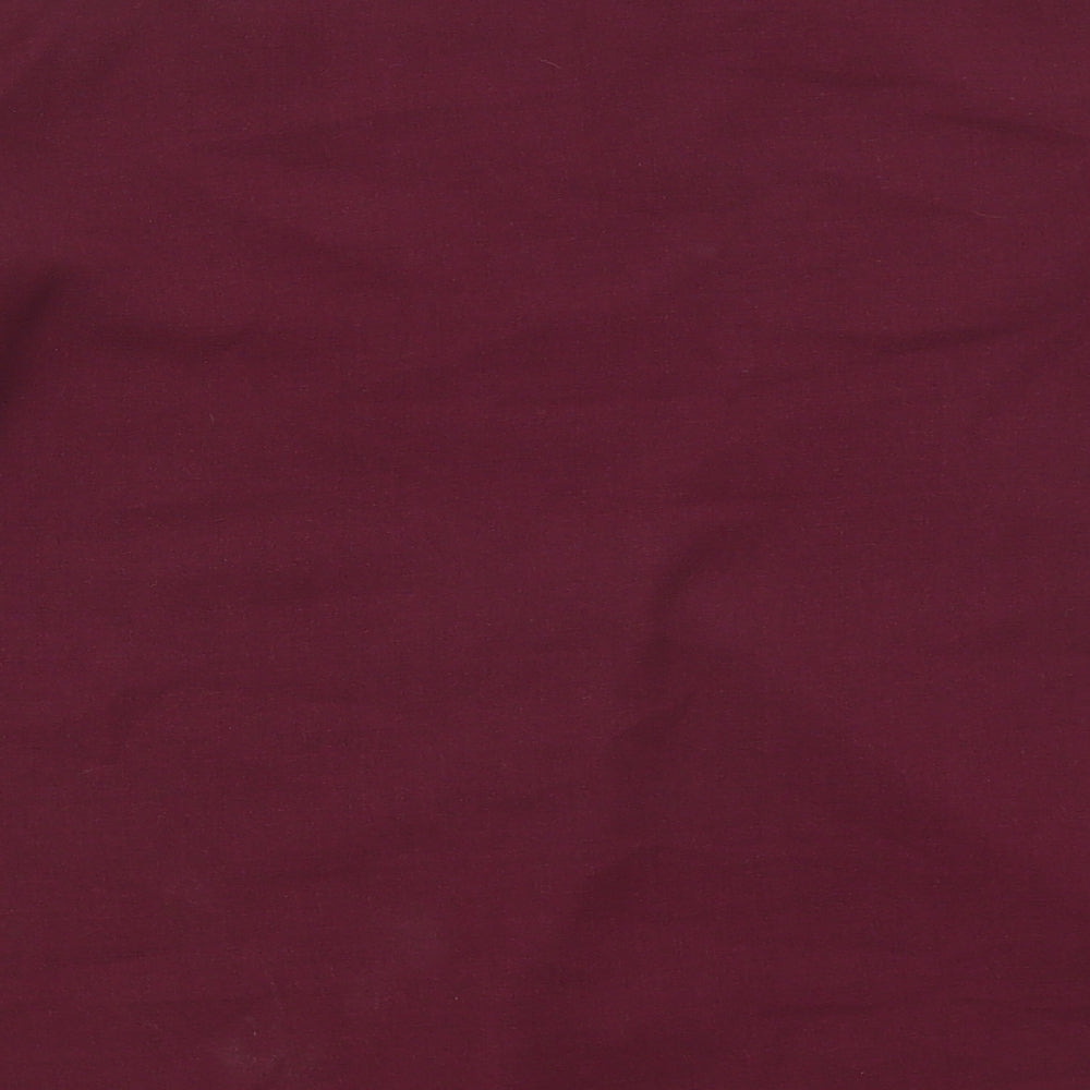 Marks & Spencer Womens Purple Polyester Basic Blouse Size 6 V-Neck