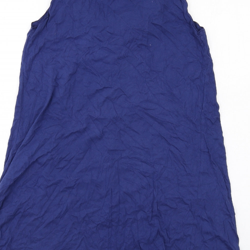 Velvet Womens Blue Cotton Basic Tank Size M Scoop Neck