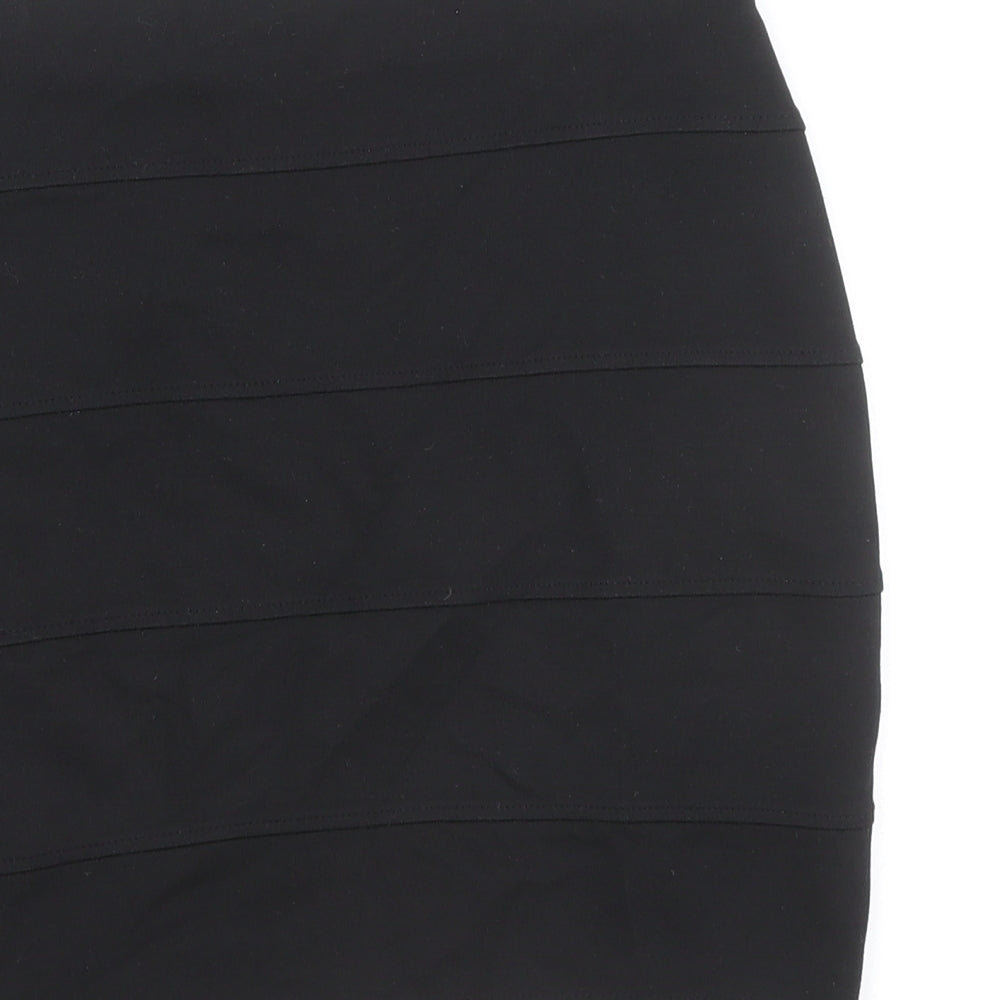 Marks & Spencer Womens Black Viscose Bandage Skirt Size 6