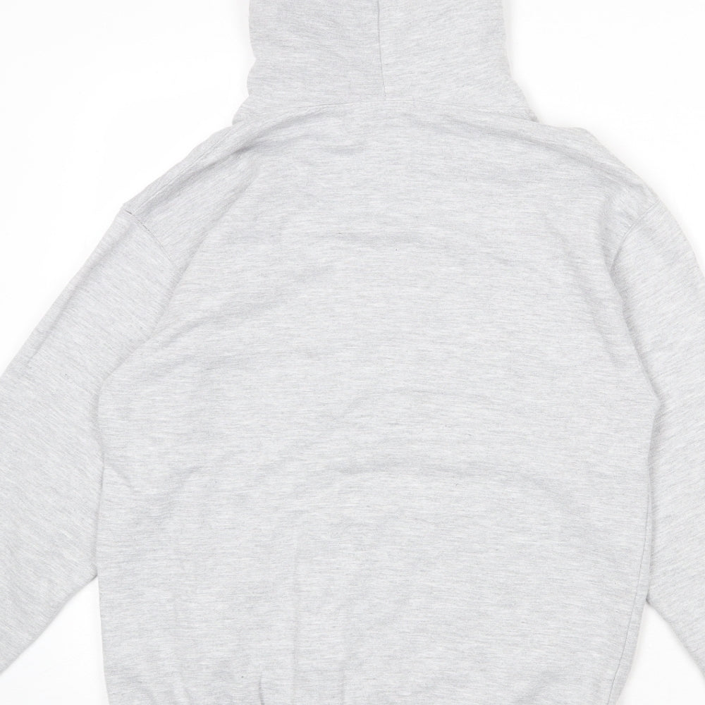 I SAW IT FIRST Womens Grey Cotton Pullover Hoodie Size S Pullover