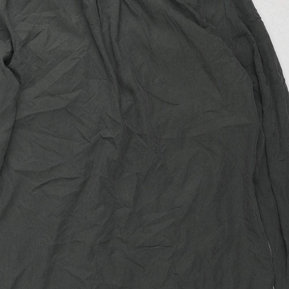 Principles Womens Green Modal Tunic Blouse Size 16 Collared