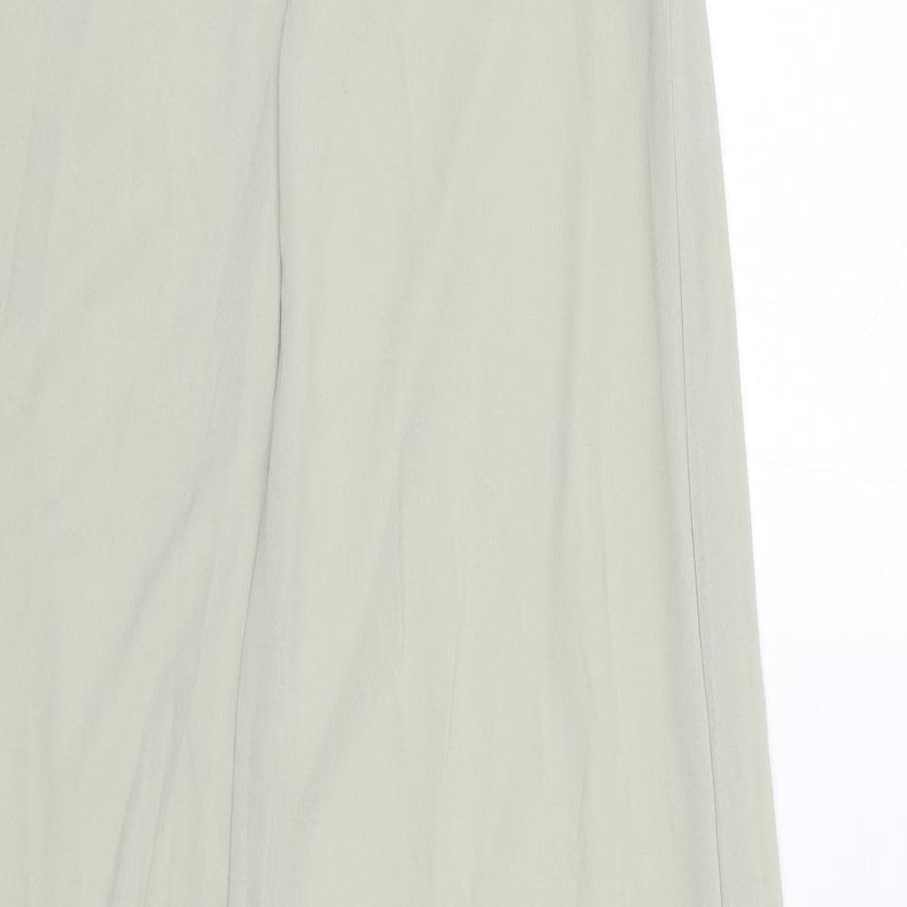 TFNC Womens Green Polyester Maxi Size 12 V-Neck Zip