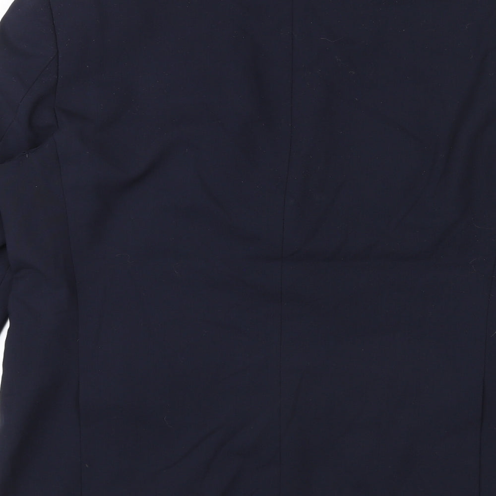 Marks & Spencer Mens Blue Wool Jacket Suit Jacket Size 42 Regular