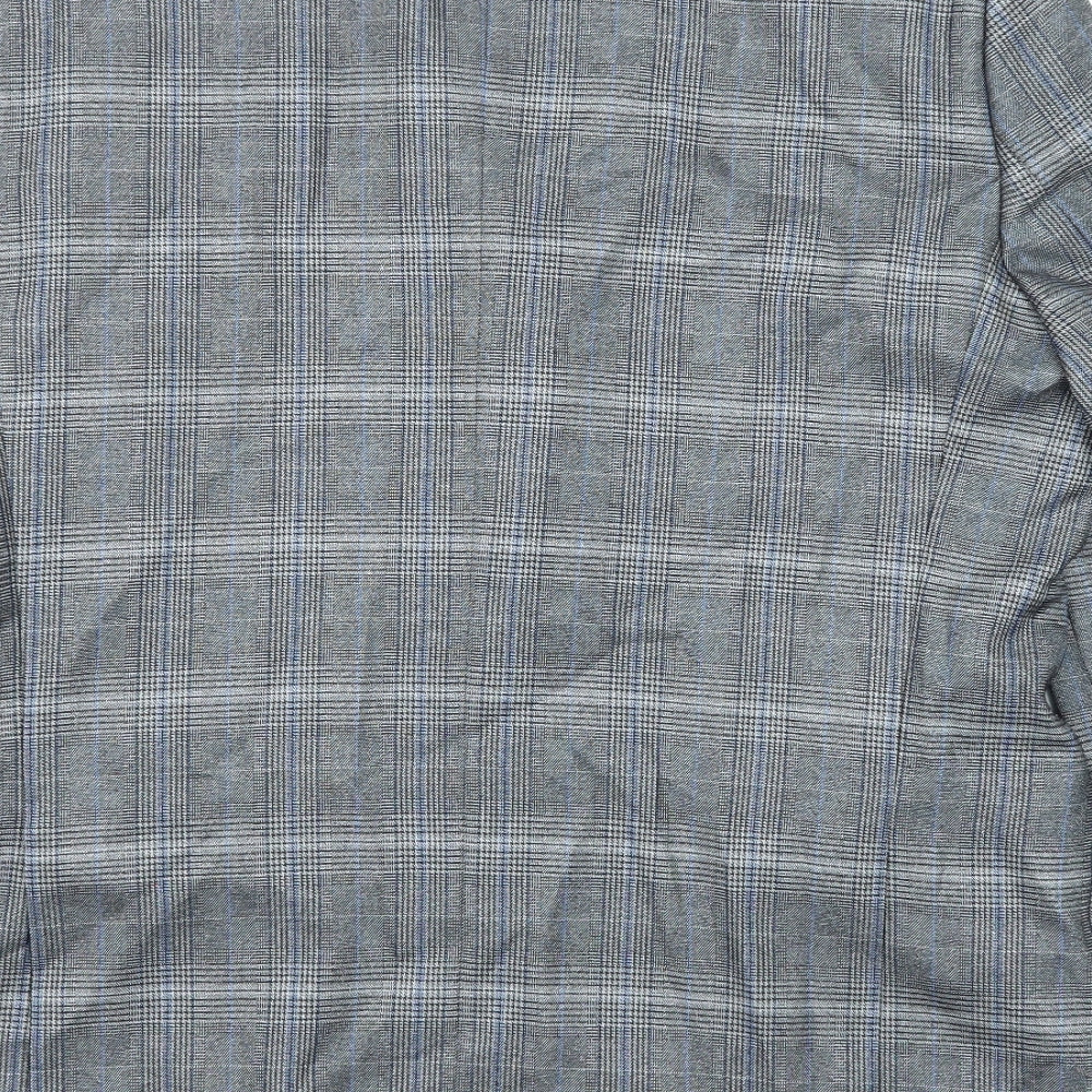 Jacamo Mens Grey Plaid Polyester Jacket Suit Jacket Size 44 Regular