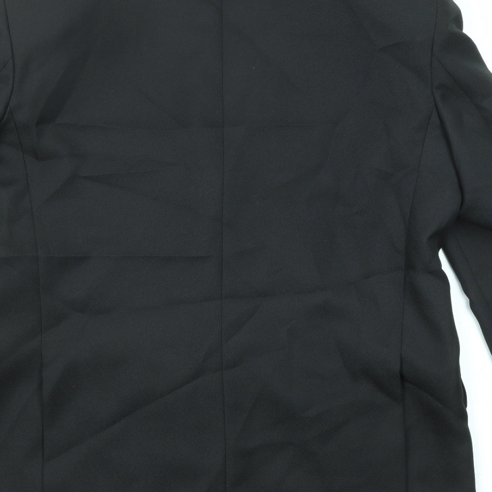 Classic Mens Black Nylon Jacket Blazer Size 42 Regular