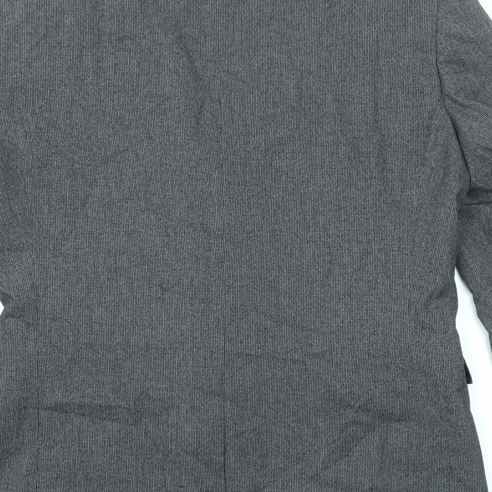 NEXT Mens Grey Polyester Jacket Suit Jacket Size 40 Regular