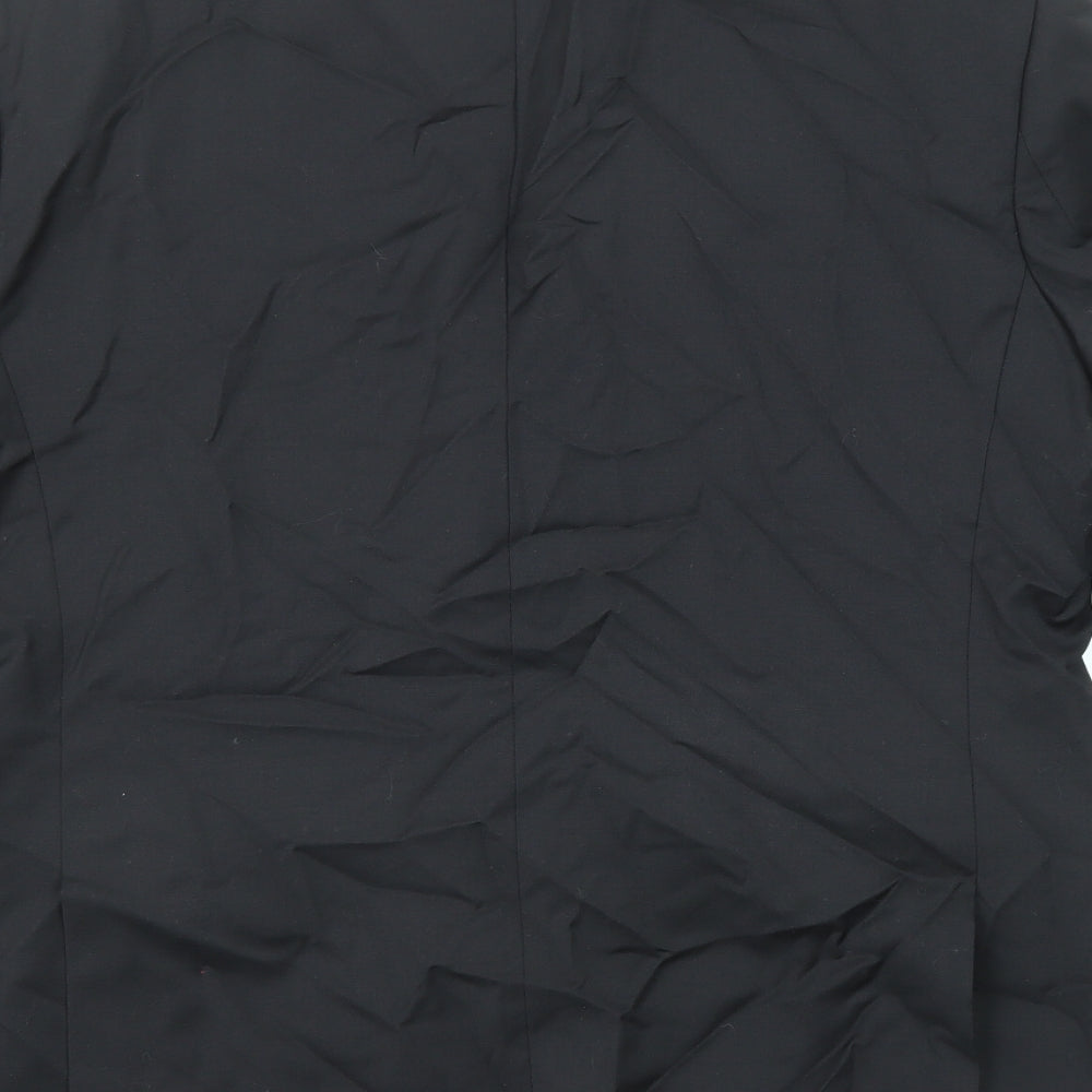 Marks & Spencer Mens Black Polyester Jacket Suit Jacket Size 40 Regular