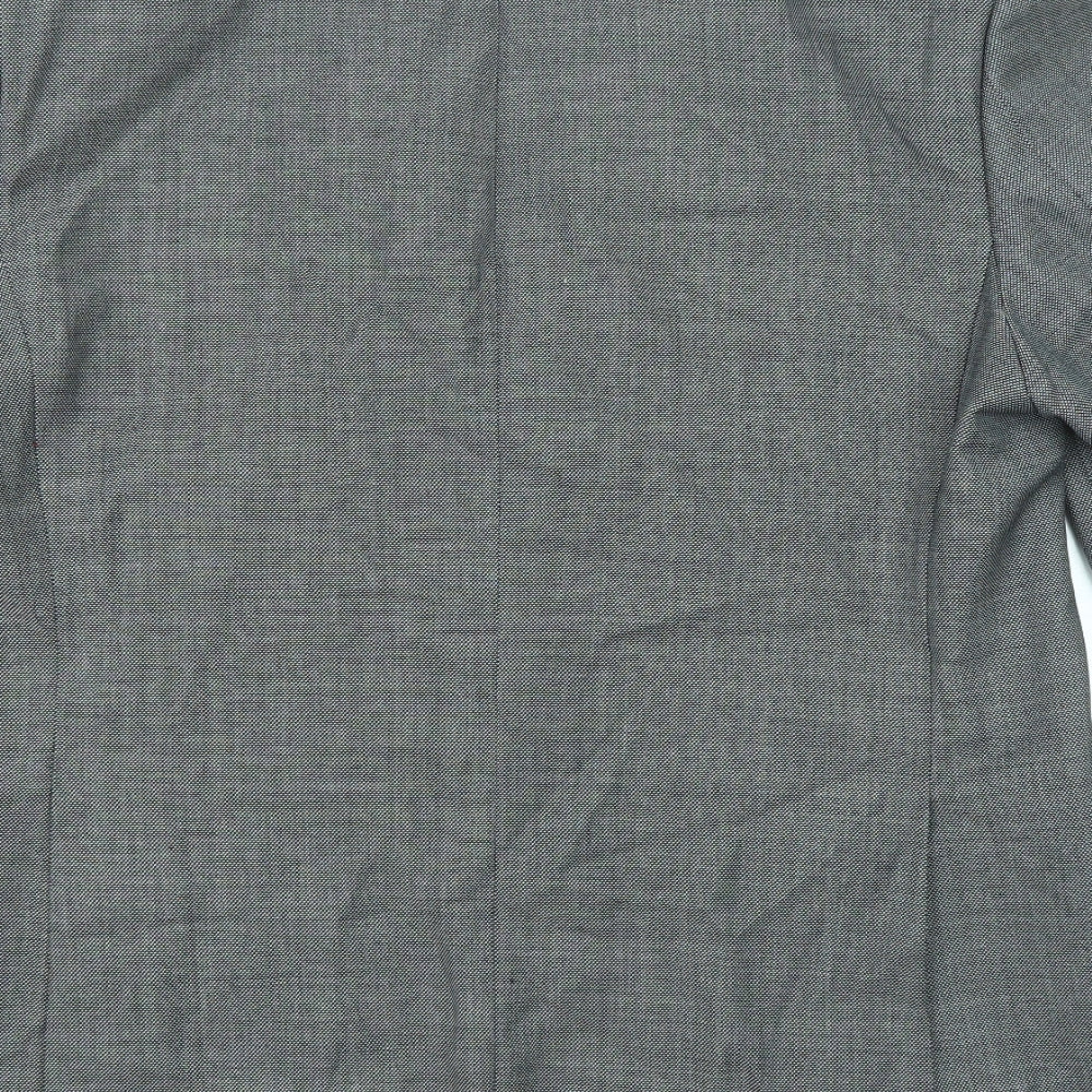 Marks & Spencer Mens Grey Wool Jacket Suit Jacket Size 42 Regular