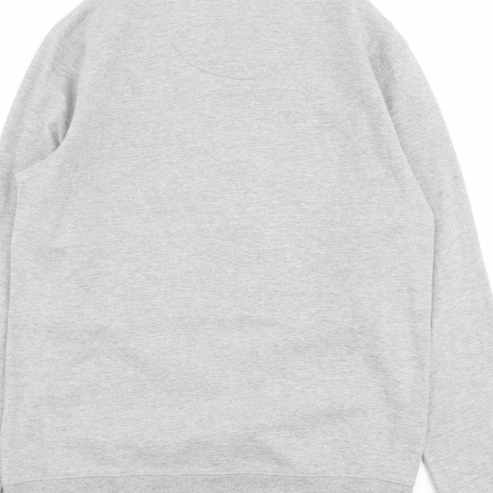 Drift King Mens Grey Cotton Pullover Sweatshirt Size M