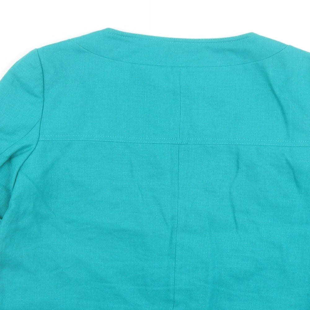 NEXT Womens Green Jacket Size 10 Button