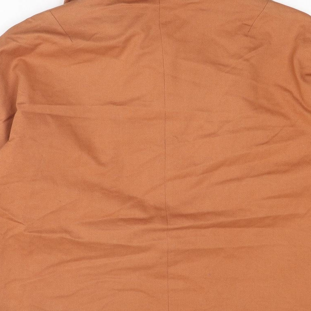 Topshop Womens Orange Jacket Size 12 Button