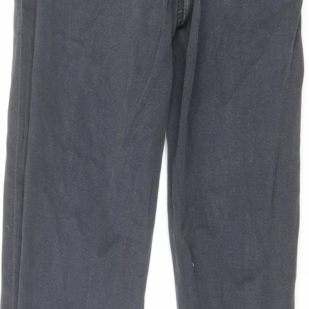 H&M Womens Blue Cotton Skinny Jeans Size 10 L29 in Regular Zip