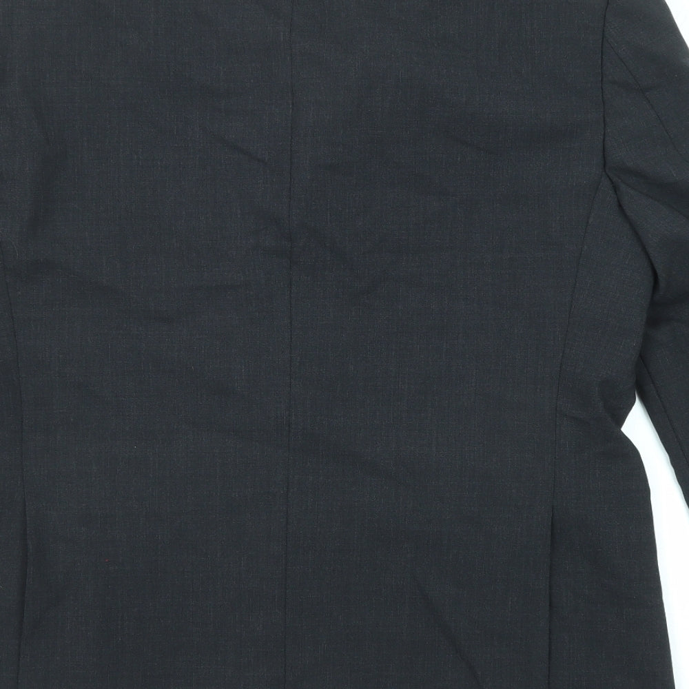 Marks & Spencer Mens Black Wool Jacket Suit Jacket Size 42 Regular