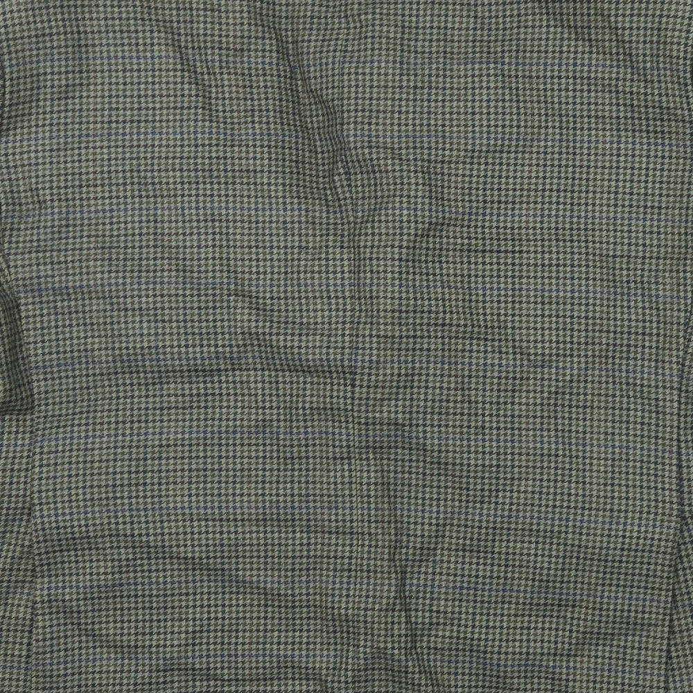 Marks & Spencer Mens Multicoloured Geometric Wool Jacket Suit Jacket Size 46 Regular