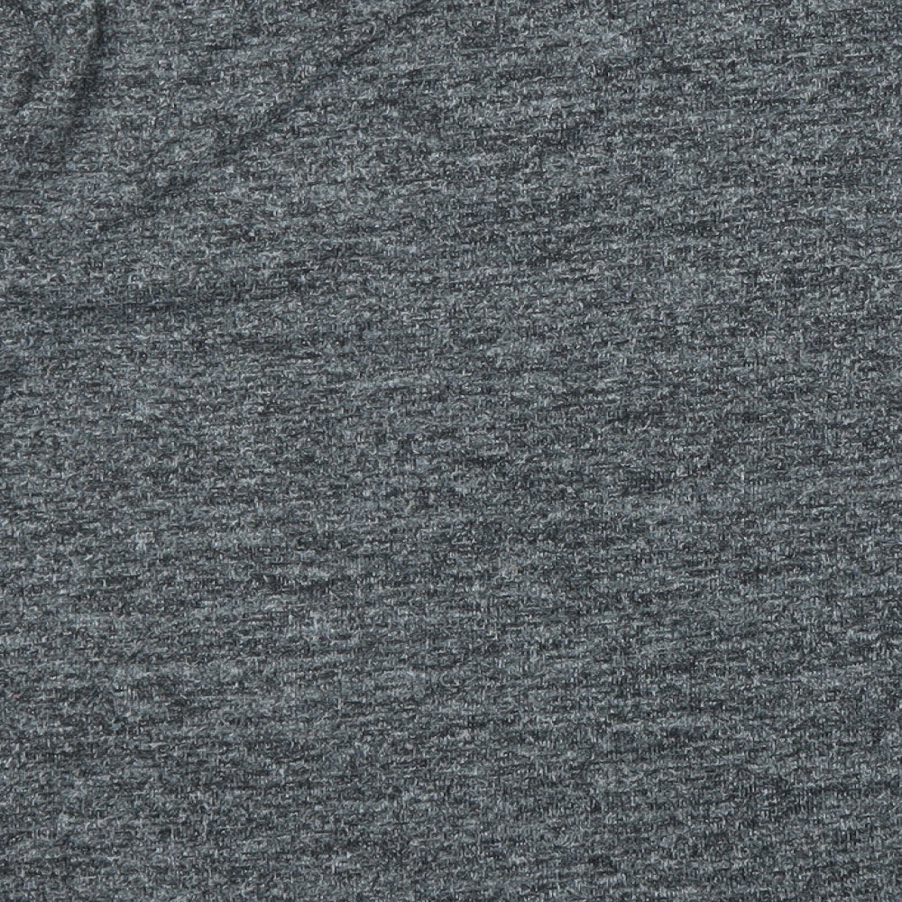 Zara Womens Grey Viscose Basic T-Shirt Size 10 Round Neck - Try Your Luck