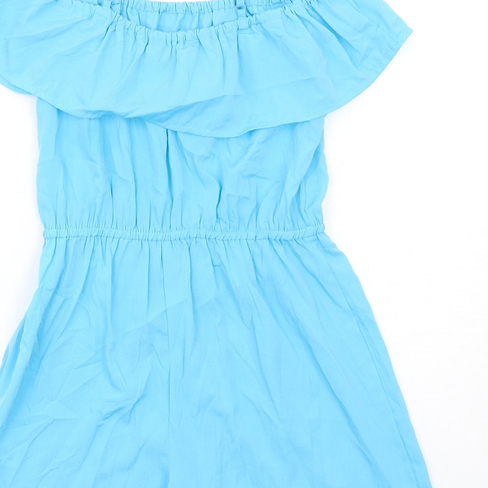 Be You Womens Blue Polyester Playsuit One-Piece Size 8 Pullover