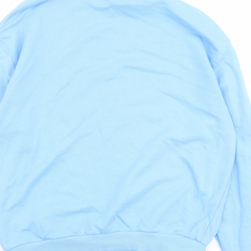 ASOS Womens Blue Cotton Pullover Sweatshirt Size 8 Pullover
