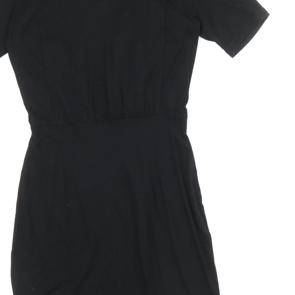 Gap Womens Black Viscose Shift Size XS V-Neck Pullover