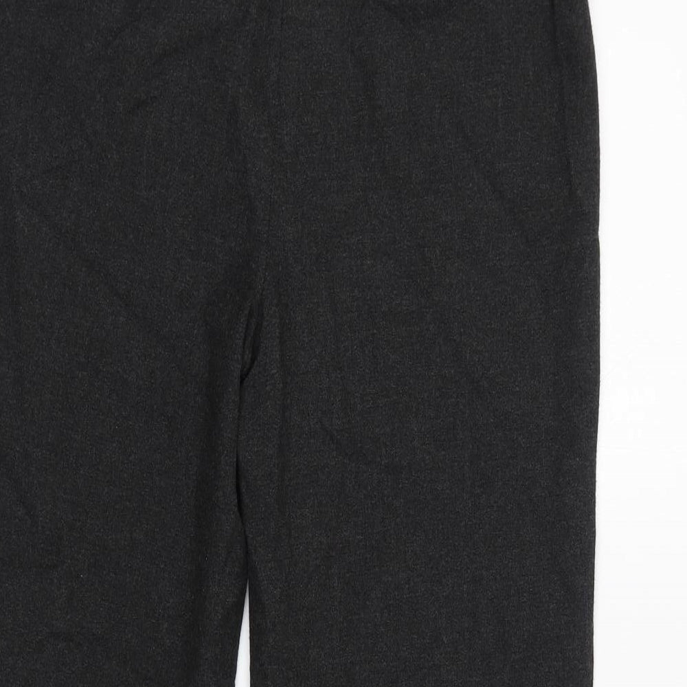 Country Casuals Womens Grey Viscose Trousers Size 10 L27 in Regular Zip