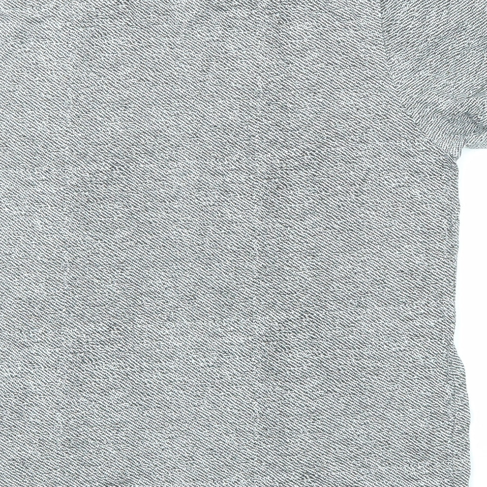 Lee Cooper Boys Grey Cotton Basic T-Shirt Size 13 Years Crew Neck Pullover