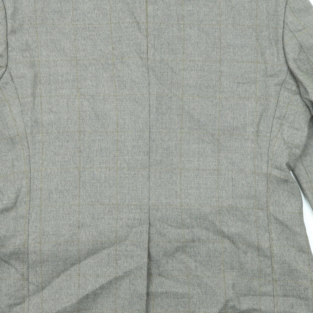 Marks & Spencer Mens Grey Wool Jacket Suit Jacket Size 42 Regular
