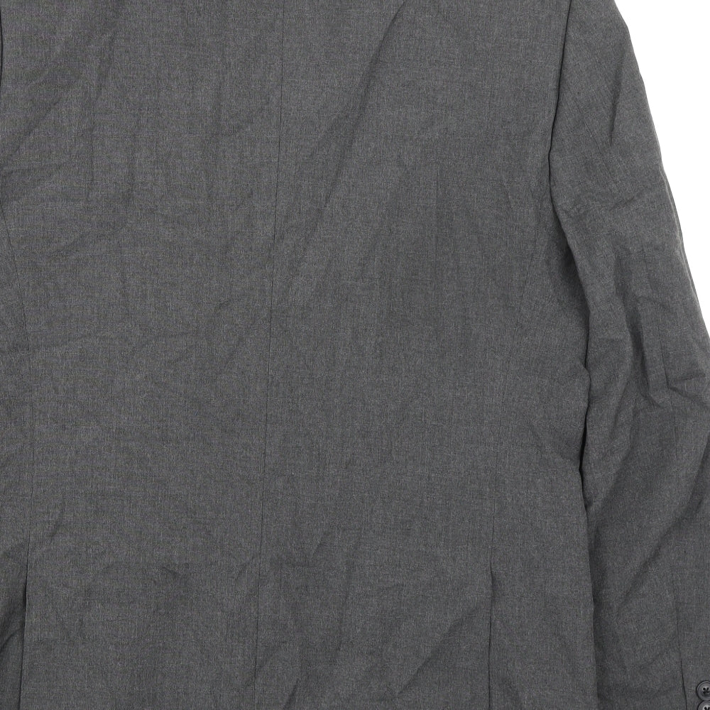 Marks & Spencer Mens Grey Polyester Jacket Suit Jacket Size 40 Regular