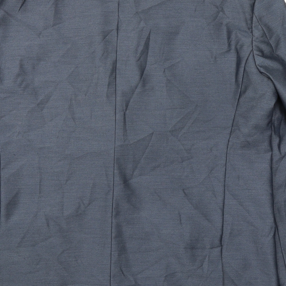 Vouet Homme Mens Blue Polyester Jacket Suit Jacket Size 46 Regular