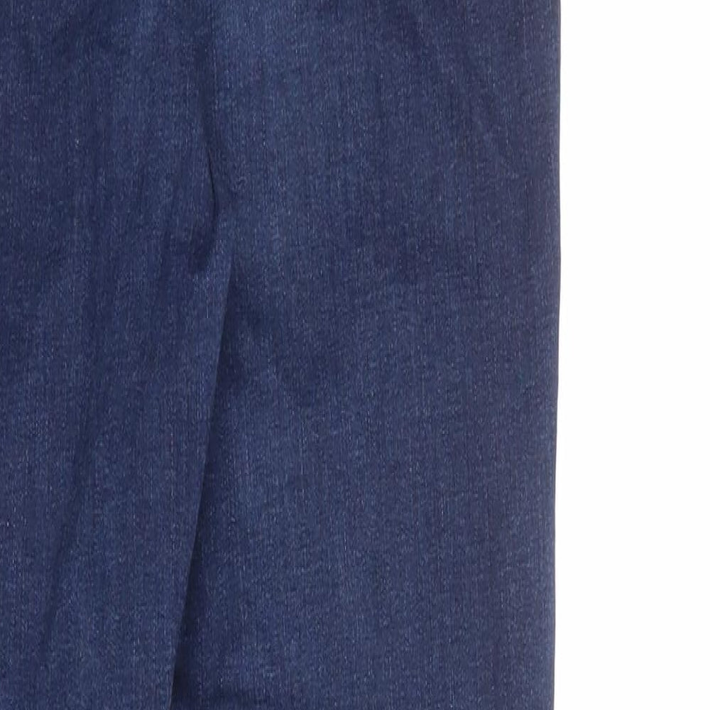 Waven Womens Blue Cotton Skinny Jeans Size 14 L30 in Regular Zip