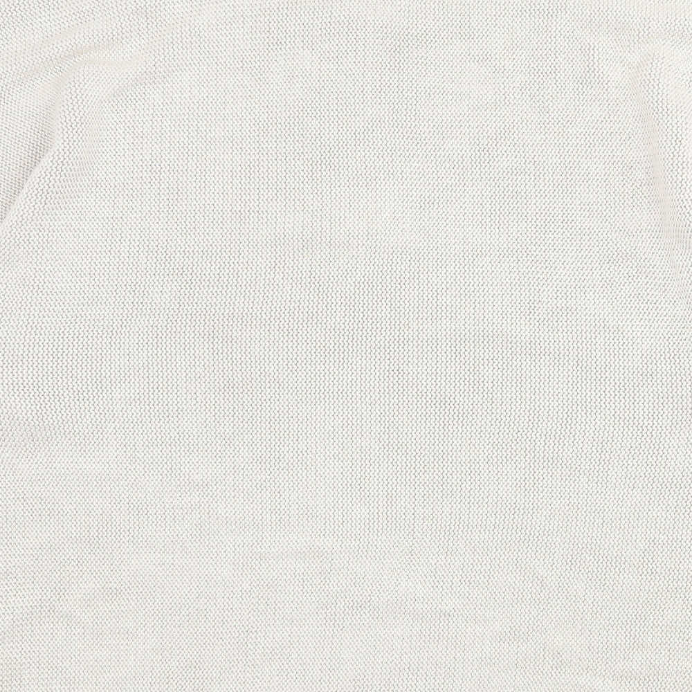 H&M Womens Beige Round Neck Acrylic Pullover Jumper Size M