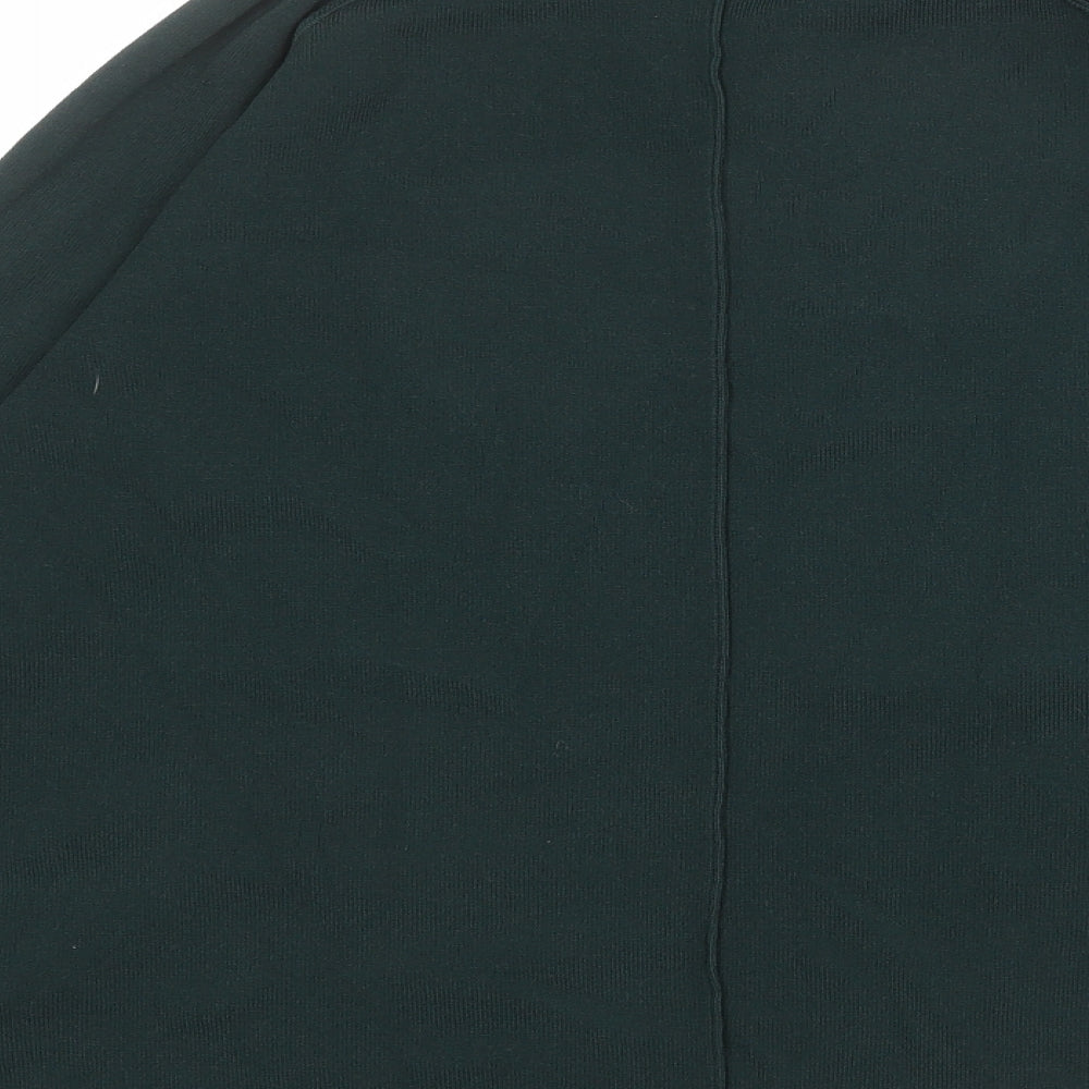 NEXT Womens Green High Neck Viscose Pullover Jumper Size 8