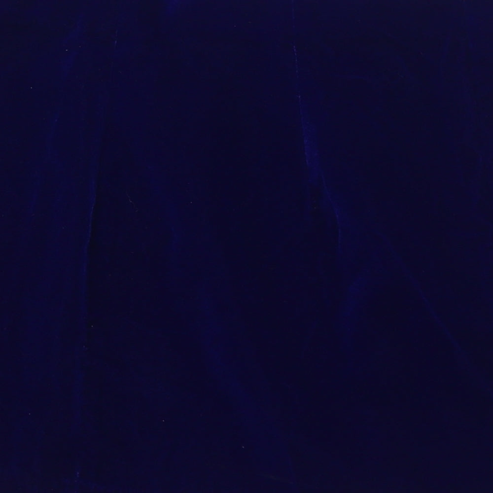 Zara Womens Blue Polyester A-Line Skirt Size L Zip