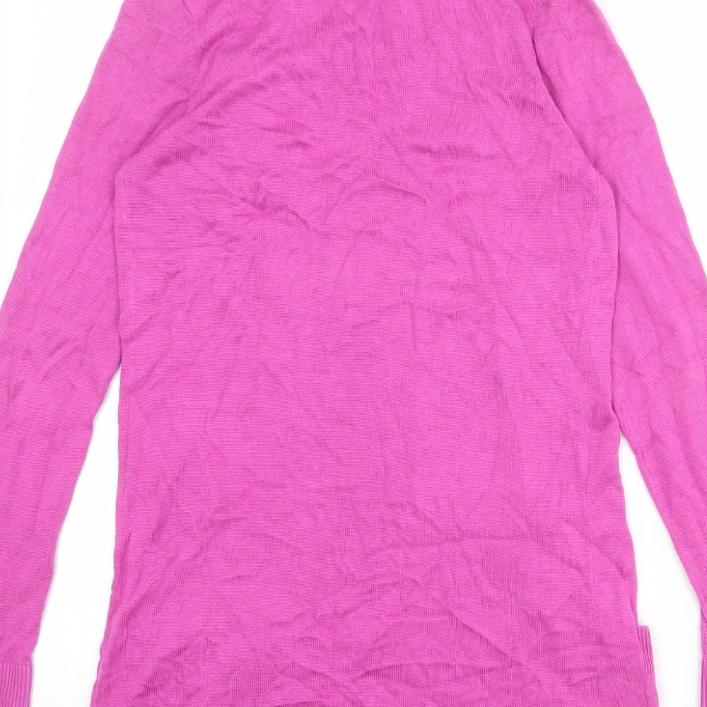 Wallis Womens Purple V-Neck Viscose Cardigan Jumper Size S