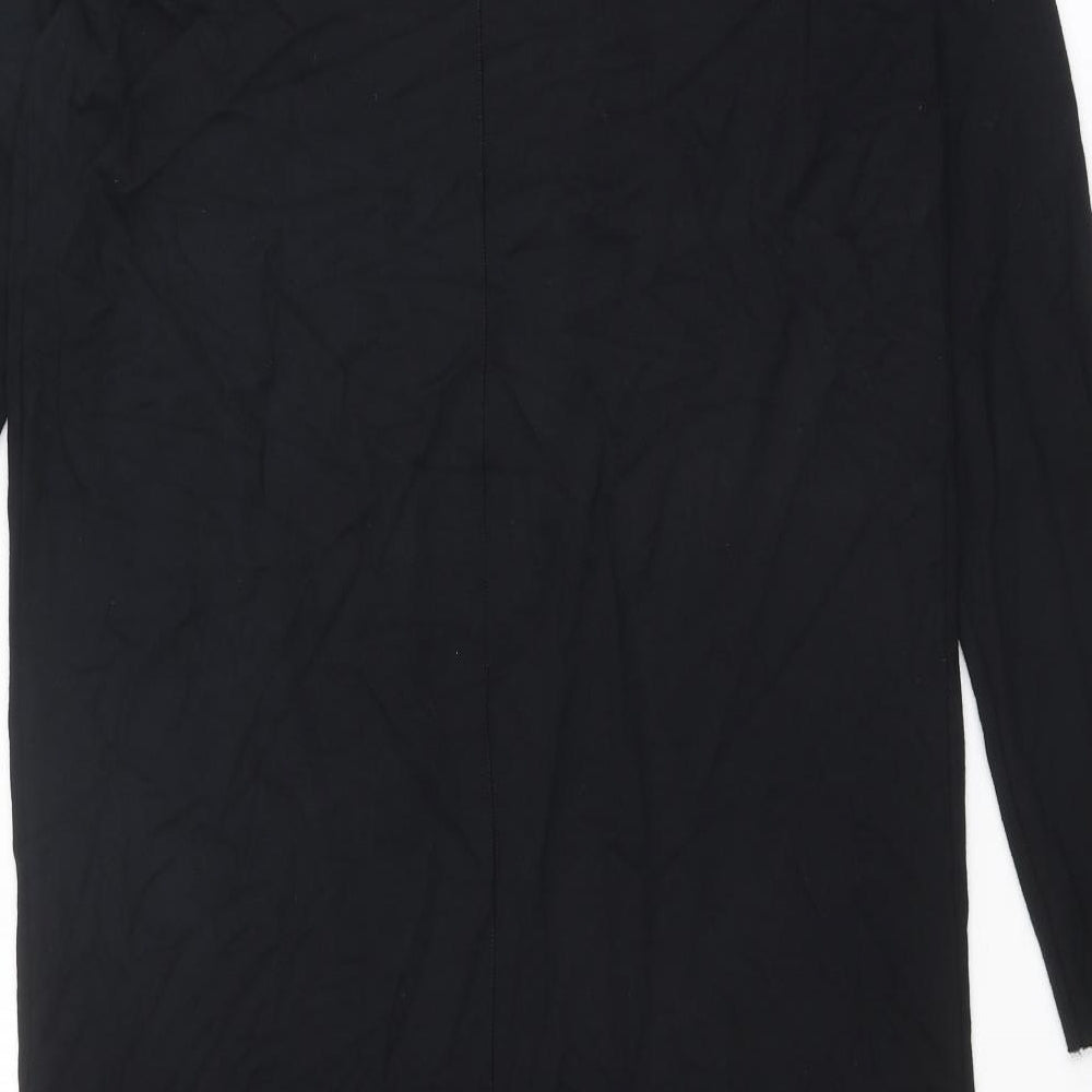 YAYA Womens Black V-Neck Viscose Cardigan Jumper Size M