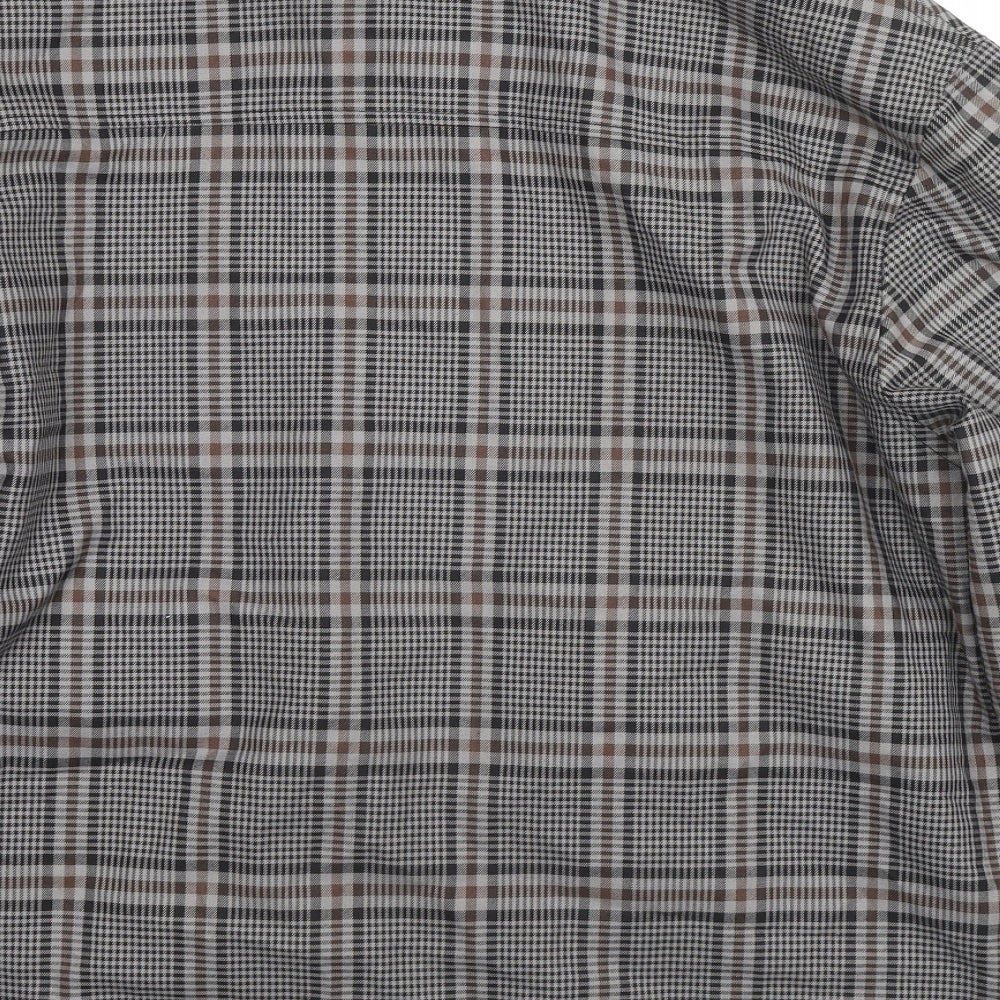 ASOS Womens Grey Plaid Jacket Size L Zip