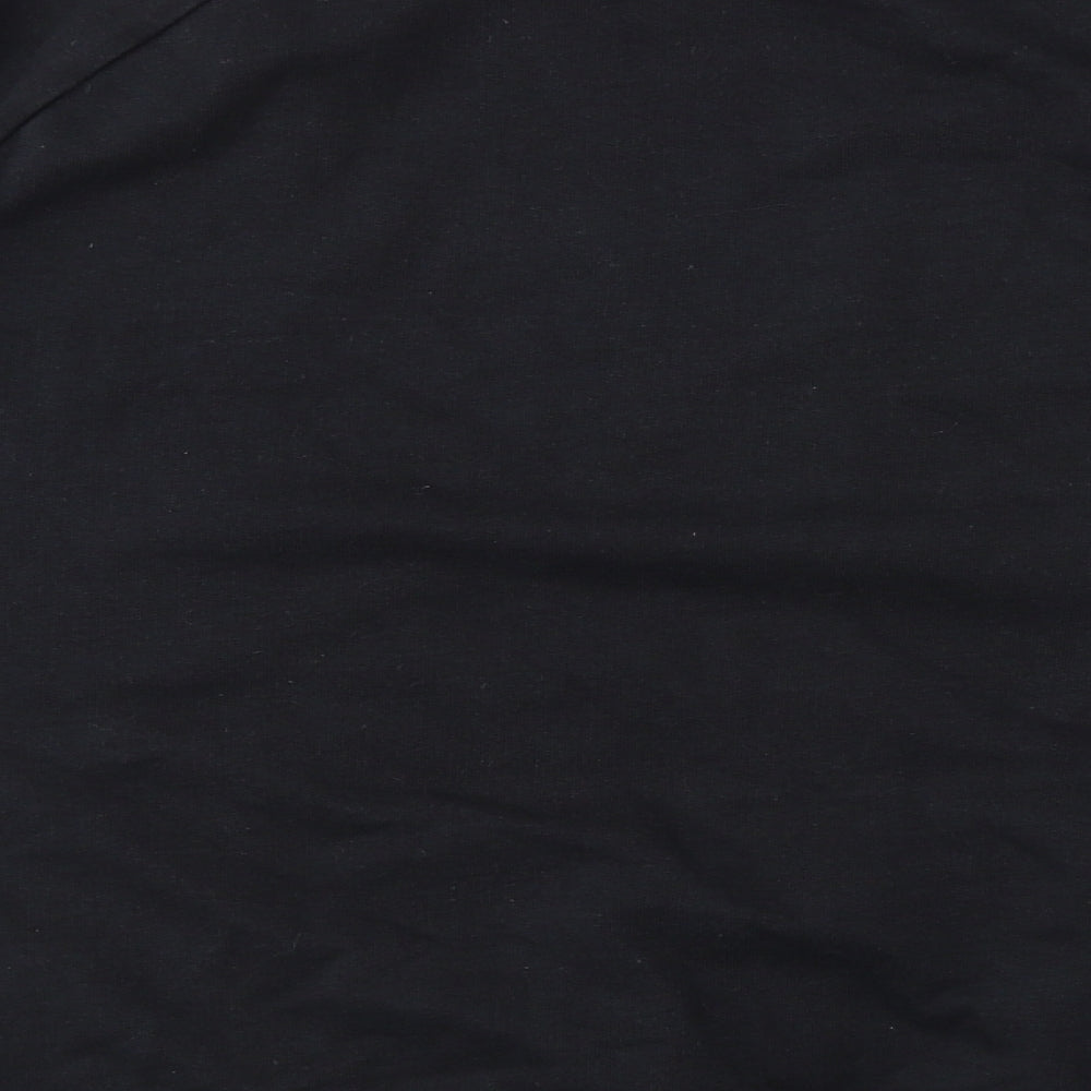 Earth Positive Mens Black Cotton Pullover Sweatshirt Size S