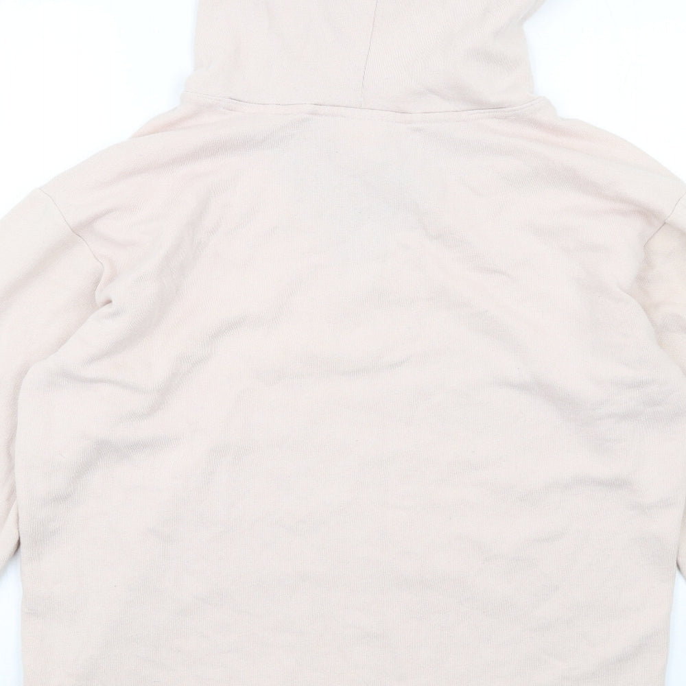 PINK Womens Pink Cotton Pullover Hoodie Size XS Pullover
