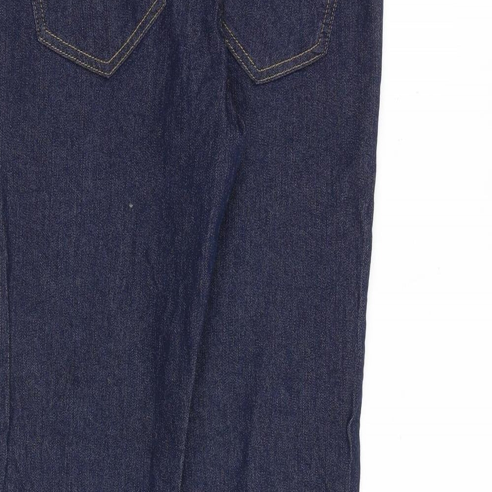 H&M Womens Blue Cotton Skinny Jeans Size 10 L28 in Regular Zip