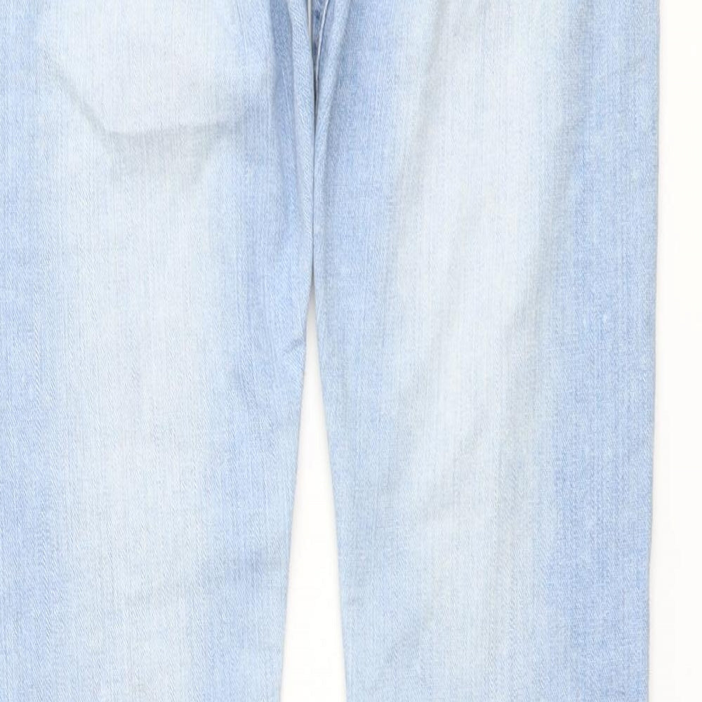 H&M Womens Blue Cotton Skinny Jeans Size 26 in L32 in Regular Button