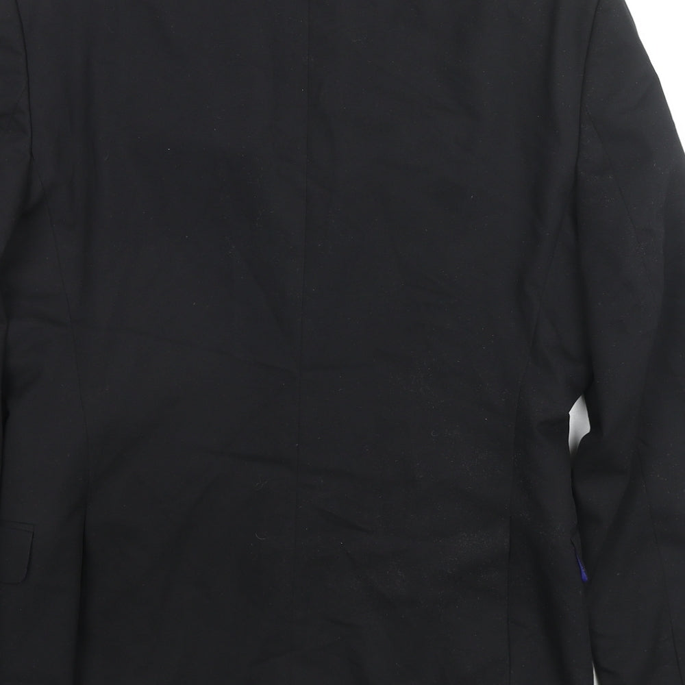 Zara Mens Blue Viscose Jacket Suit Jacket Size 36 Regular