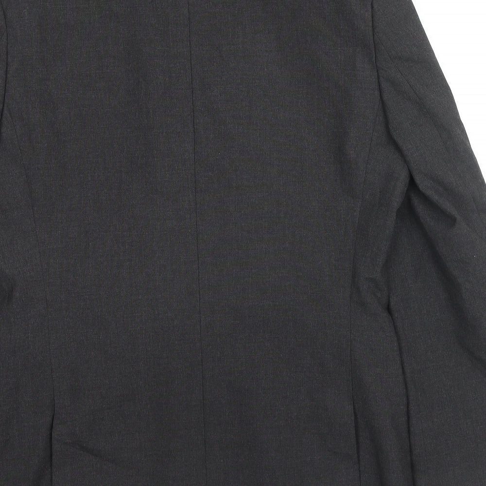 NEXT Mens Black Polyester Jacket Suit Jacket Size 40 Regular