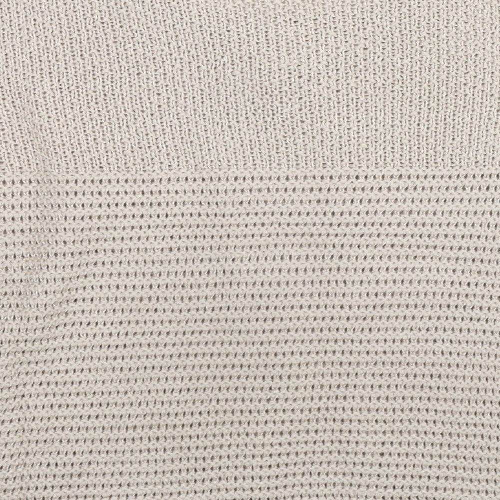 Damart Womens Beige Round Neck Acrylic Cardigan Jumper Size 10