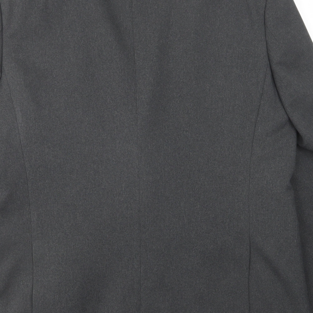 Greenwoods Mens Grey Polyester Jacket Suit Jacket Size 44 Regular