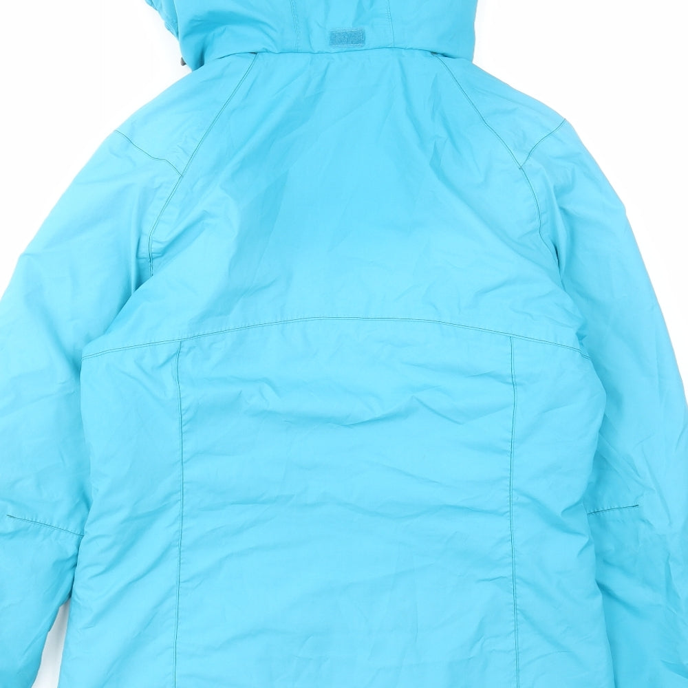 DECATHLON Mens Blue Windbreaker Coat Size S Zip