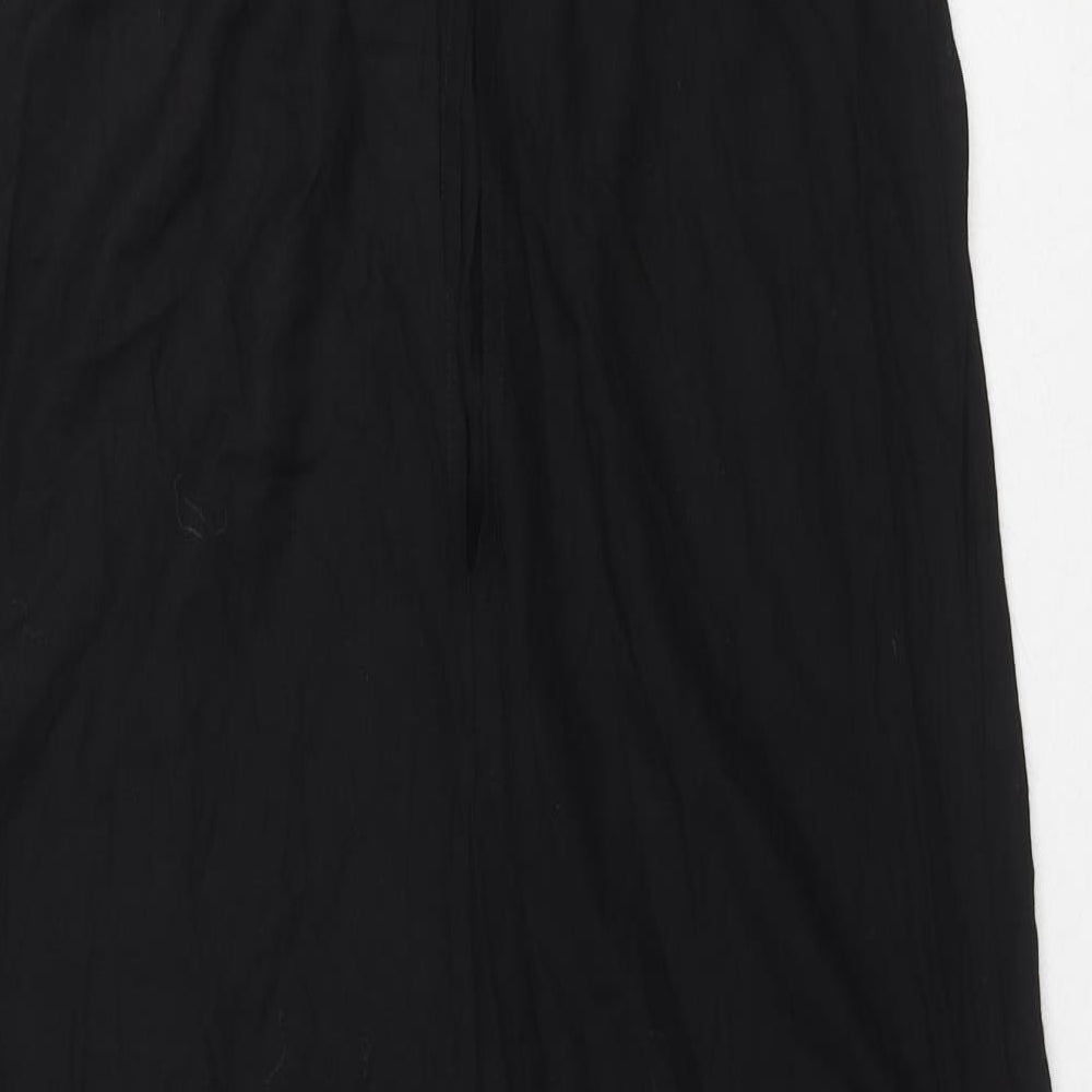ASOS Womens Black Viscose Jumpsuit One-Piece Size 8 L21 in Button